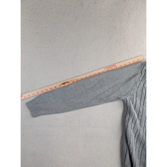 NEW Croft & Barrow Cardigan Mens Large Gray Signature Sweater Grandpa - Picture 3 of 16